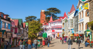 Mall Road in Shimla
