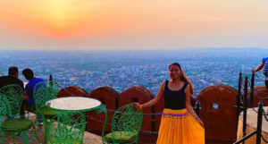 Padao Restaurant sunset jaipur