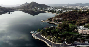 Fateh Sagar Lake rain