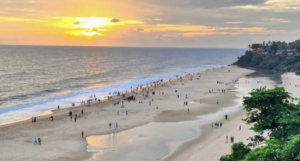 Varkala Cliff monsoon sunset