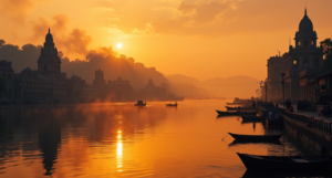 Ganga Riverside Sunset