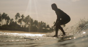 Varkala Beach surfing